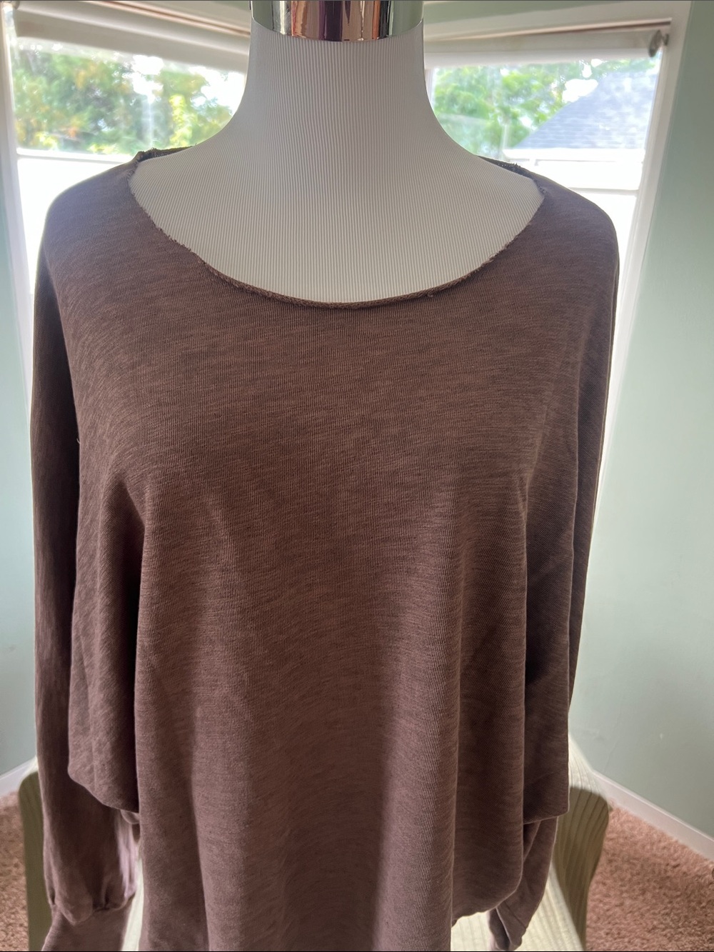 Brochu Walker M/L Brown Sweatshirt Dolman Sleeves